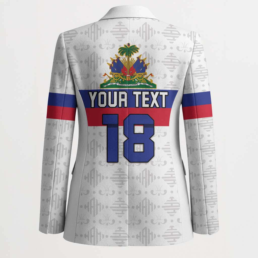 Custom Afro Haiti Football Blazer Ekip Foutbol Ayiti