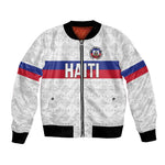 Custom Afro Haiti Football Bomber Jacket Ekip Foutbol Ayiti - African Pride