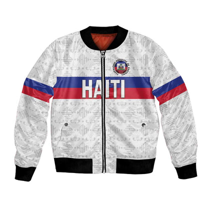 Custom Afro Haiti Football Bomber Jacket Ekip Foutbol Ayiti - African Pride