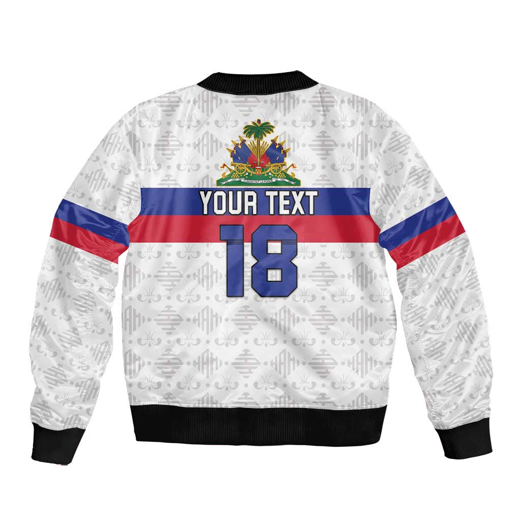 Custom Afro Haiti Football Bomber Jacket Ekip Foutbol Ayiti - African Pride