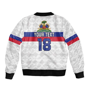 Custom Afro Haiti Football Bomber Jacket Ekip Foutbol Ayiti - African Pride
