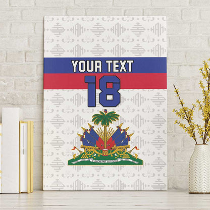 Custom Afro Haiti Football Canvas Wall Art Ekip Foutbol Ayiti - African Pride
