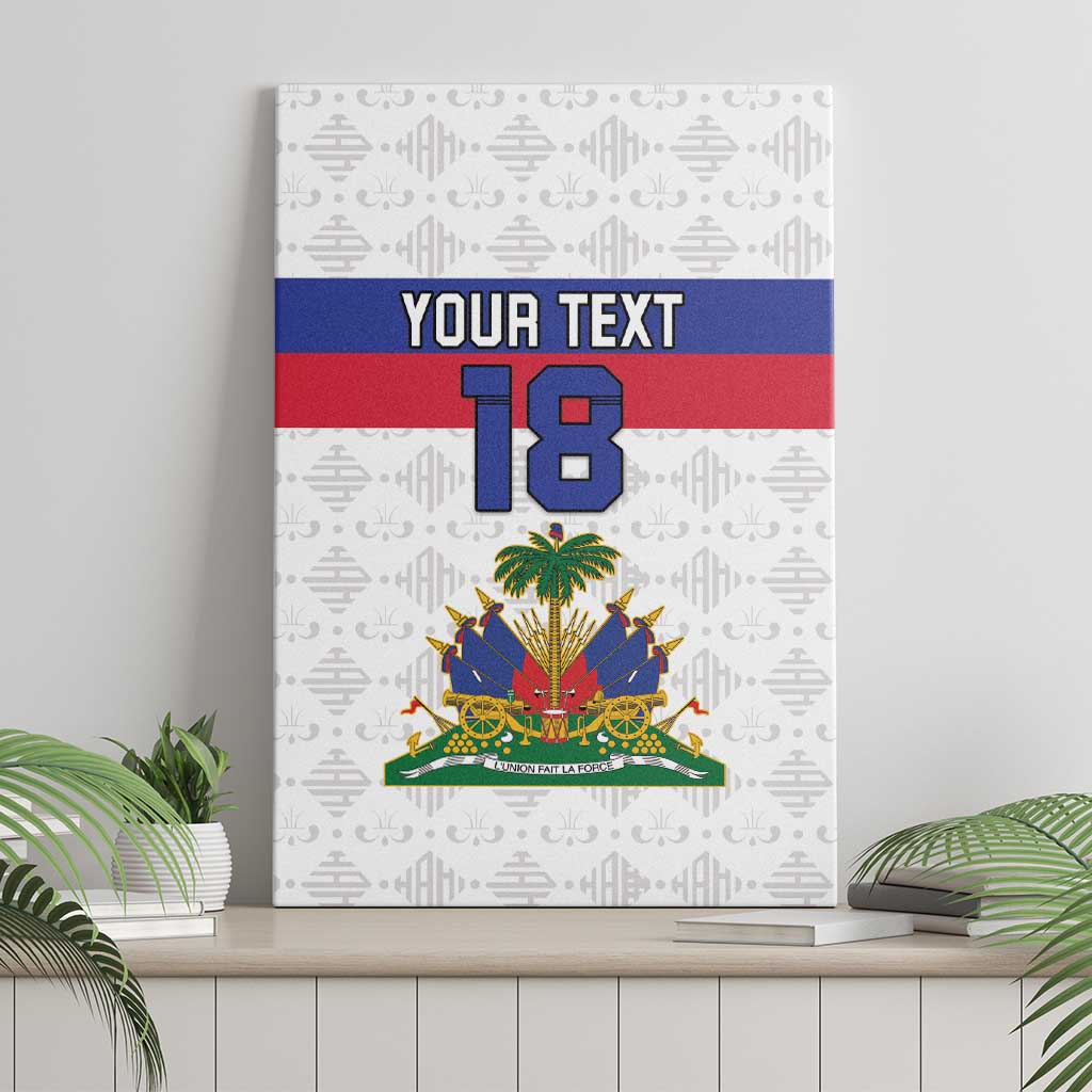 Custom Afro Haiti Football Canvas Wall Art Ekip Foutbol Ayiti - African Pride
