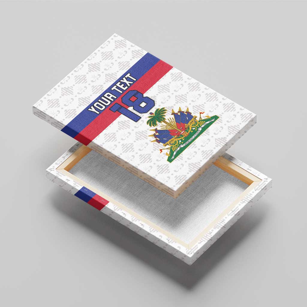 Custom Afro Haiti Football Canvas Wall Art Ekip Foutbol Ayiti - African Pride