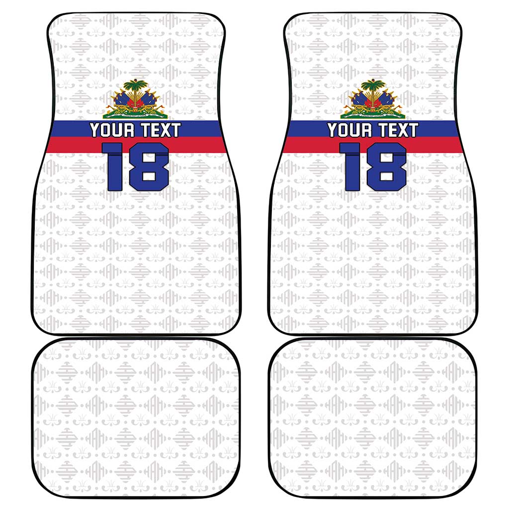Custom Afro Haiti Football Car Mats Ekip Foutbol Ayiti - African Pride