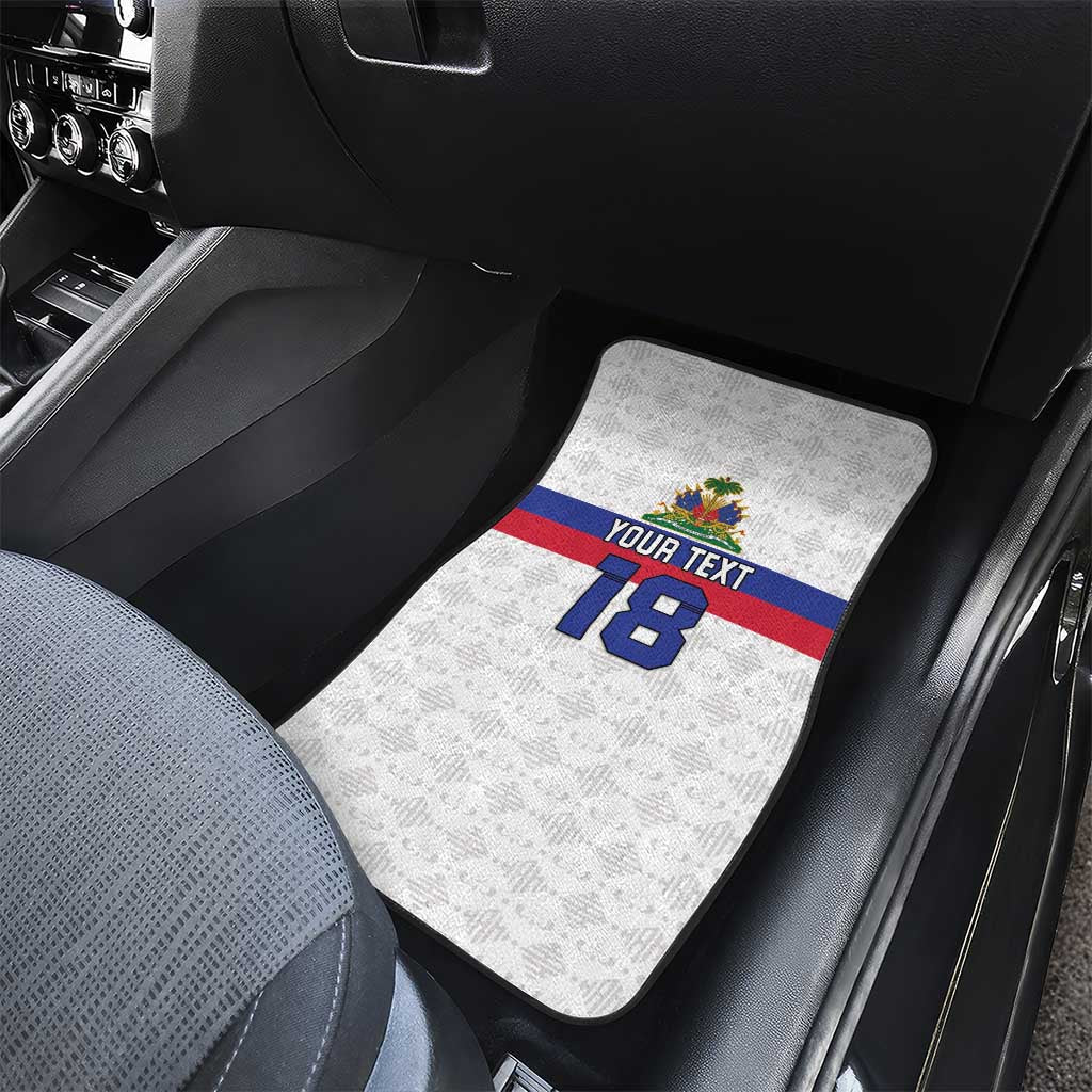 Custom Afro Haiti Football Car Mats Ekip Foutbol Ayiti - African Pride