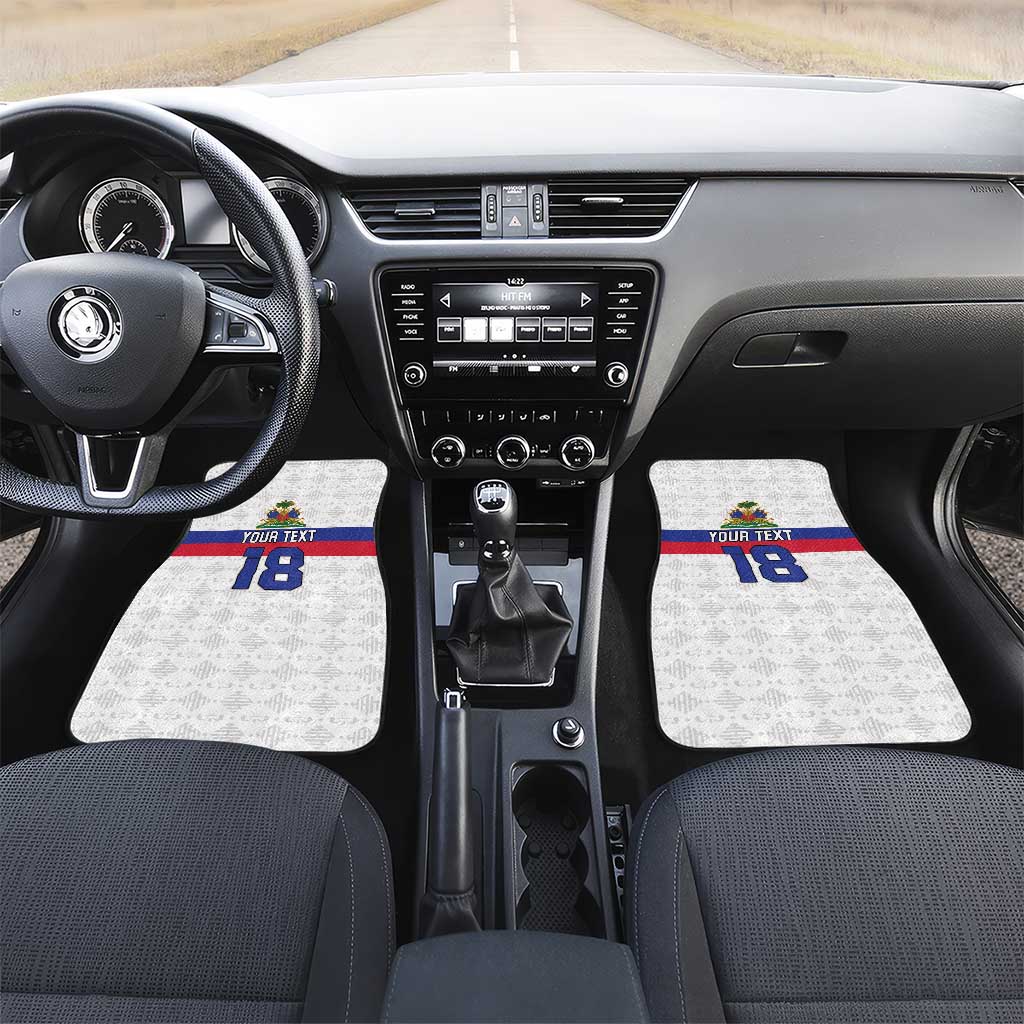Custom Afro Haiti Football Car Mats Ekip Foutbol Ayiti - African Pride