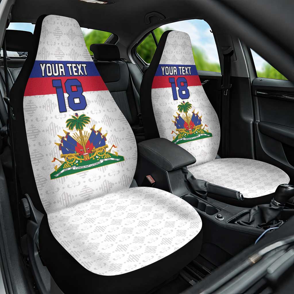 Custom Afro Haiti Football Car Seat Cover Ekip Foutbol Ayiti - undefined