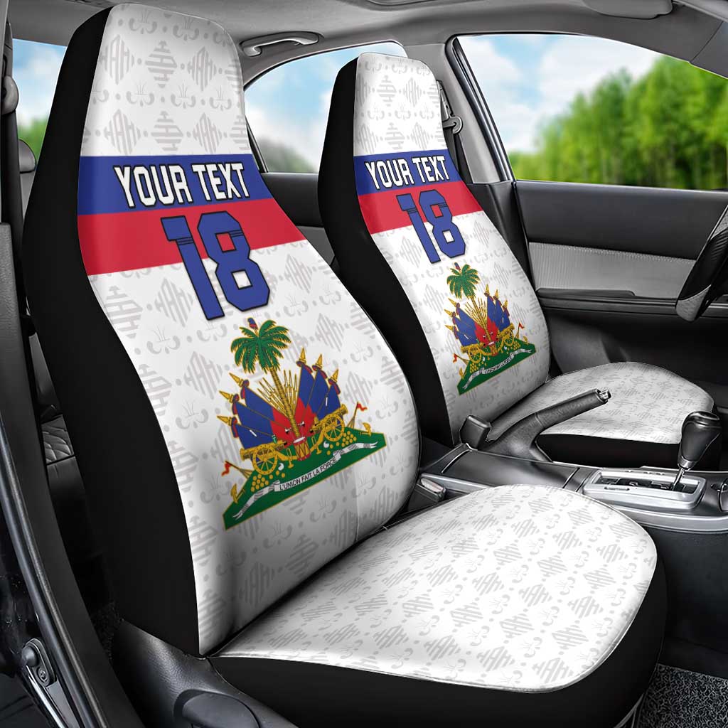 Custom Afro Haiti Football Car Seat Cover Ekip Foutbol Ayiti - undefined