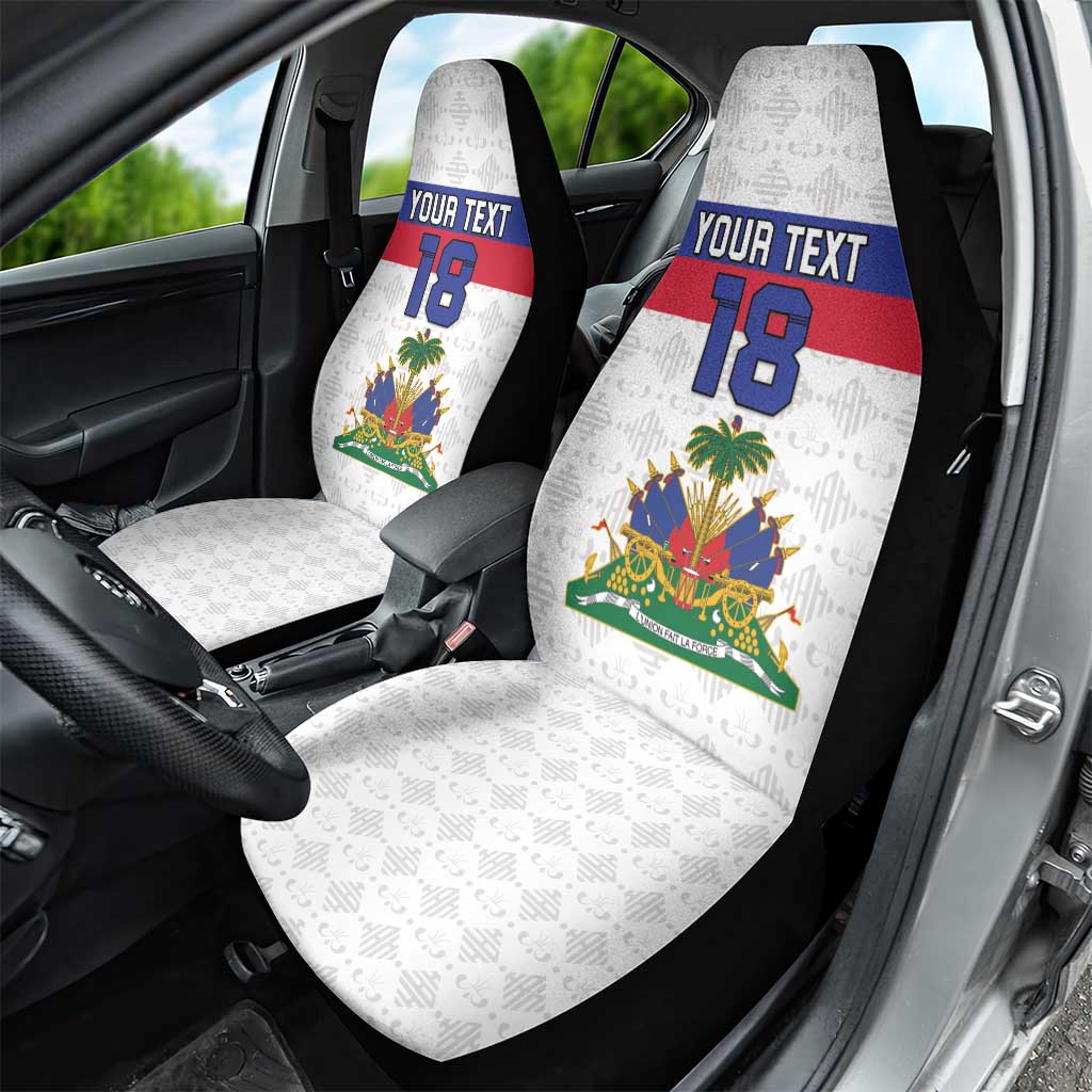 Custom Afro Haiti Football Car Seat Cover Ekip Foutbol Ayiti - undefined