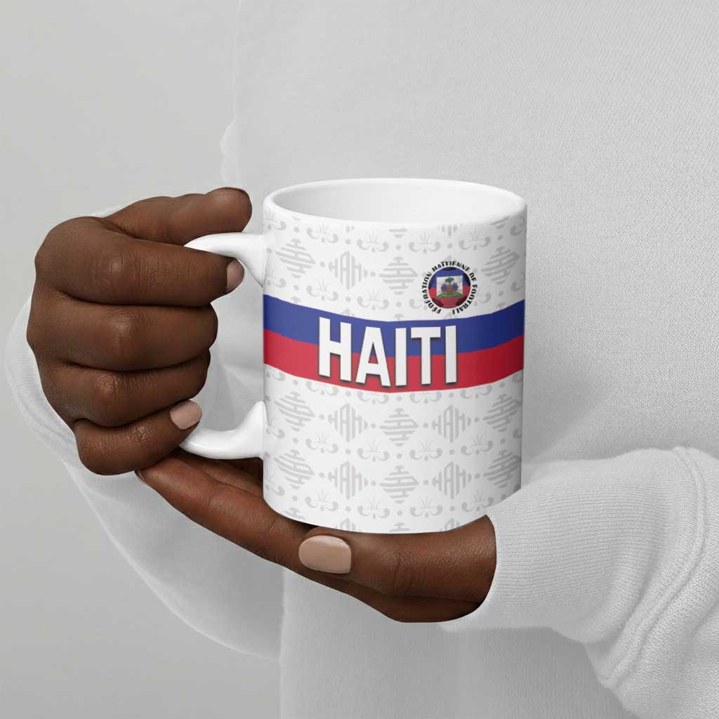 Custom Afro Haiti Football Ceramic Mug Ekip Foutbol Ayiti