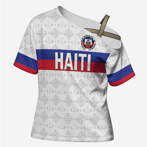 Custom Afro Haiti Football Cross Shoulder Shirt Ekip Foutbol Ayiti