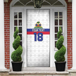 Custom Afro Haiti Football Door Cover Ekip Foutbol Ayiti