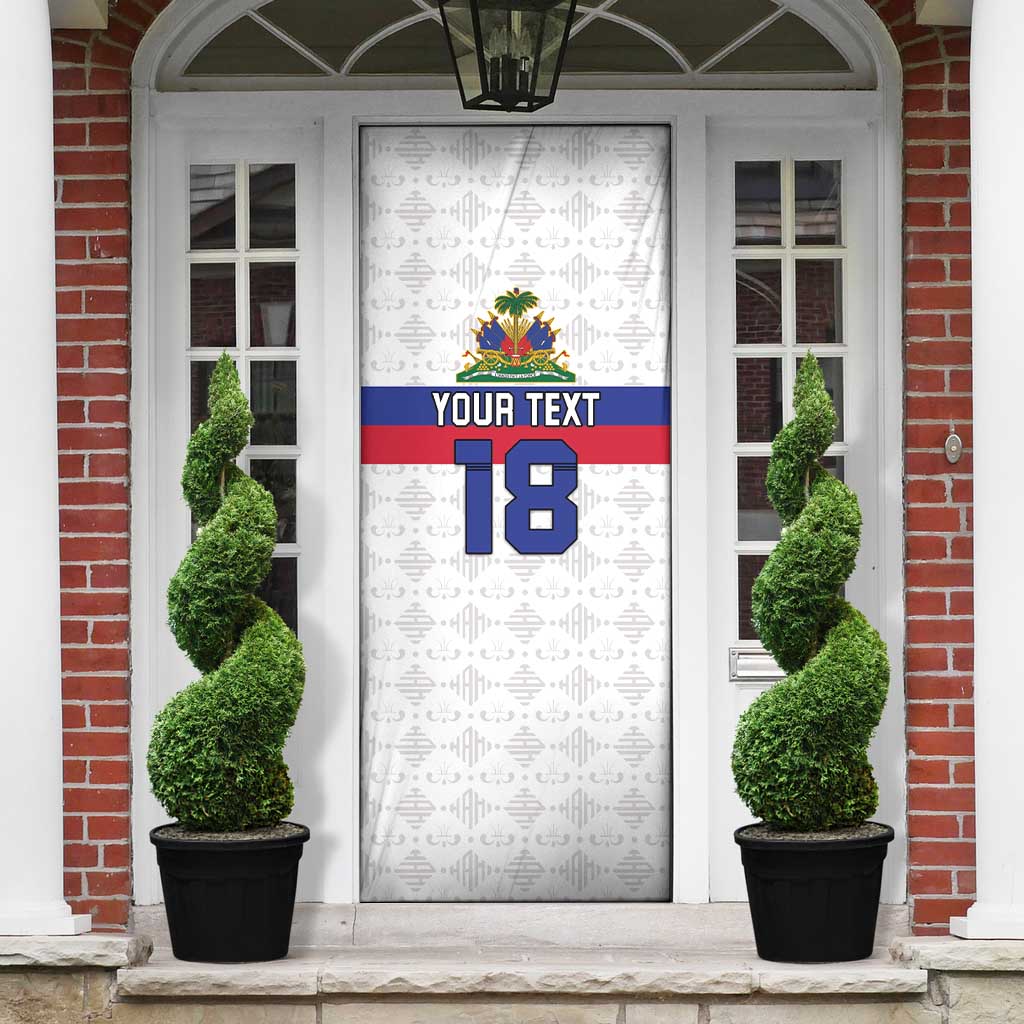 Custom Afro Haiti Football Door Cover Ekip Foutbol Ayiti