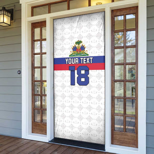 Custom Afro Haiti Football Door Cover Ekip Foutbol Ayiti