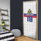 Custom Afro Haiti Football Door Cover Ekip Foutbol Ayiti