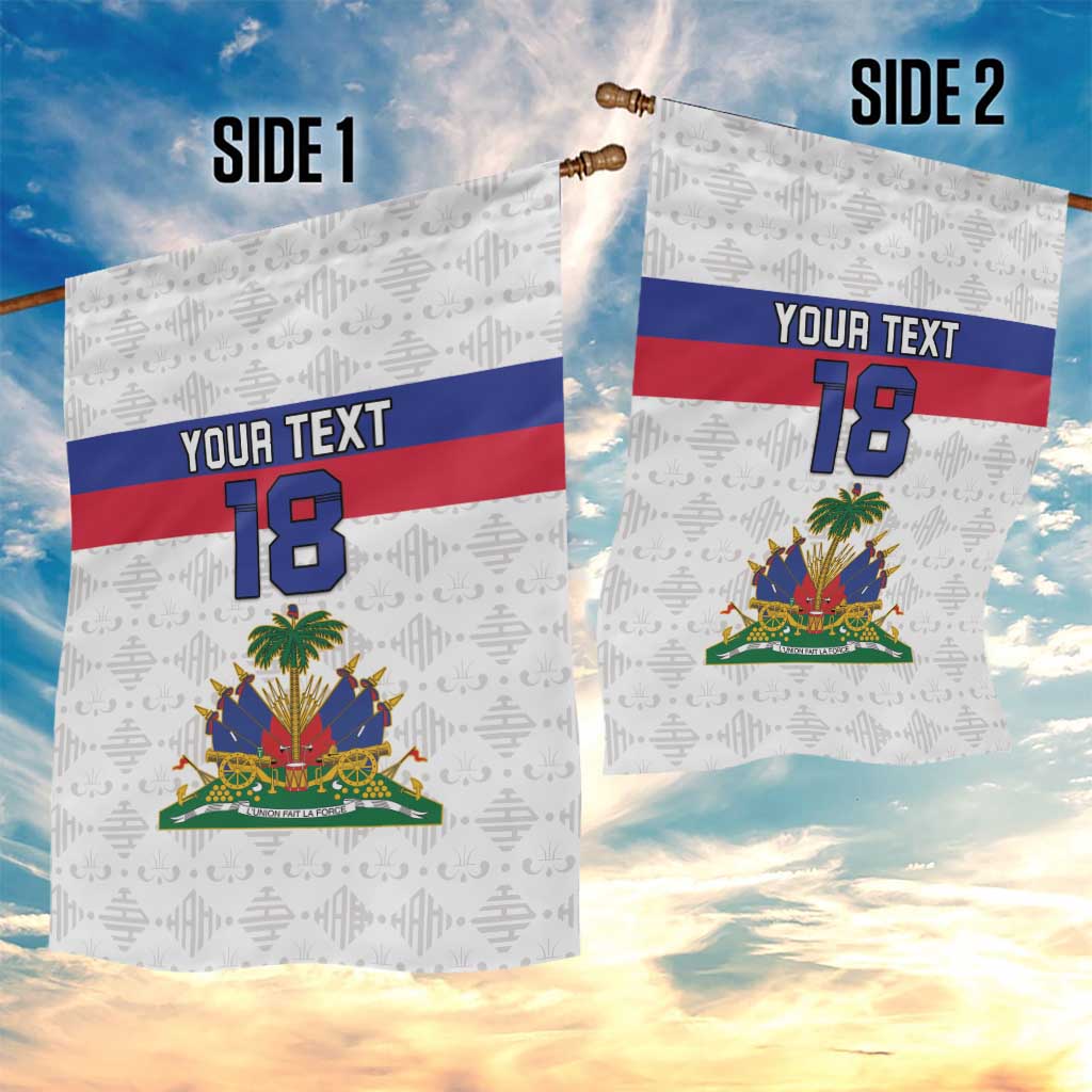 Custom Afro Haiti Football Garden Flag Ekip Foutbol Ayiti - African Pride