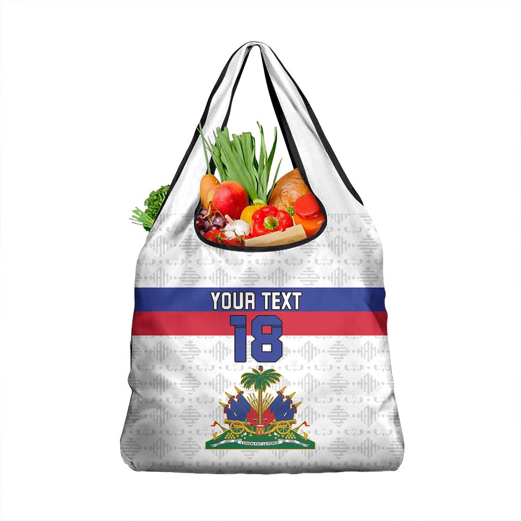 Custom Afro Haiti Football Grocery Bag Ekip Foutbol Ayiti - African Pride