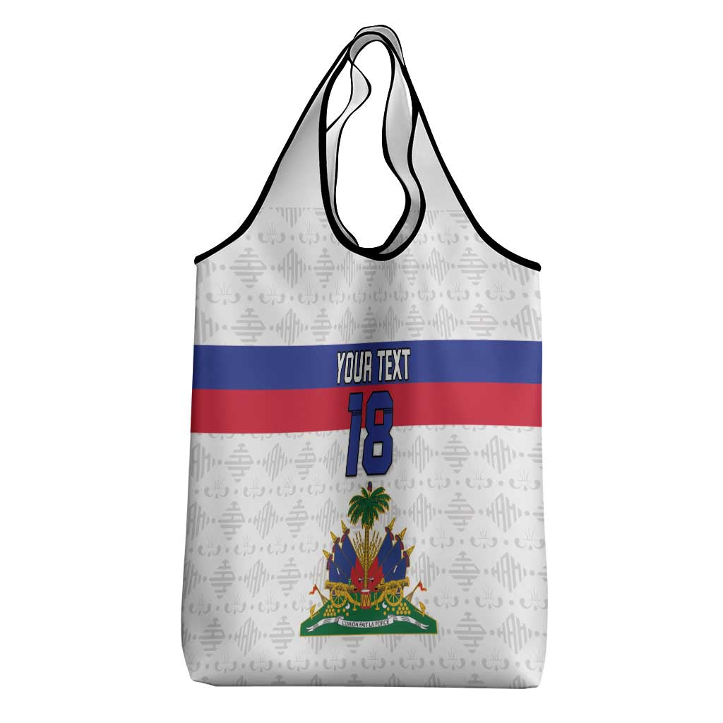 Custom Afro Haiti Football Grocery Bag Ekip Foutbol Ayiti - African Pride