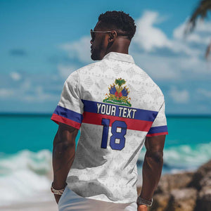 Custom Afro Haiti Football Hawaiian Shirt Ekip Foutbol Ayiti - African Pride