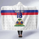 Custom Afro Haiti Football Hooded Blanket Ekip Foutbol Ayiti - African Pride