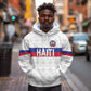 Custom Afro Haiti Football Hoodie Ekip Foutbol Ayiti - African Pride