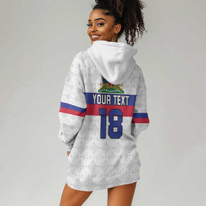 Custom Afro Haiti Football Hoodie Dress Ekip Foutbol Ayiti - African Pride