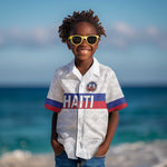 Custom Afro Haiti Football Kid Hawaiian Shirt Ekip Foutbol Ayiti - African Pride