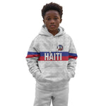 Custom Afro Haiti Football Kid Hoodie Ekip Foutbol Ayiti - African Pride