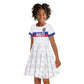 Custom Afro Haiti Football Kid Short Sleeve Dress Ekip Foutbol Ayiti - African Pride