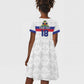 Custom Afro Haiti Football Kid Short Sleeve Dress Ekip Foutbol Ayiti - African Pride