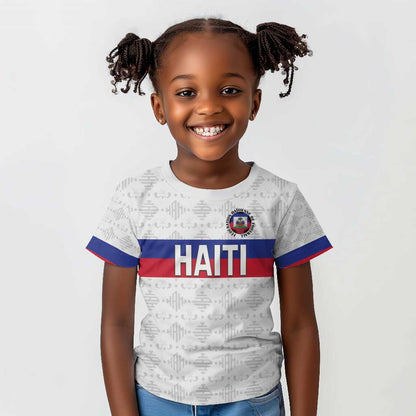 Custom Afro Haiti Football Kid T shirt Ekip Foutbol Ayiti - African Pride