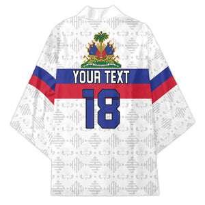 Custom Afro Haiti Football Kimono Ekip Foutbol Ayiti