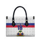 Custom Afro Haiti Football Leather Bag Ekip Foutbol Ayiti