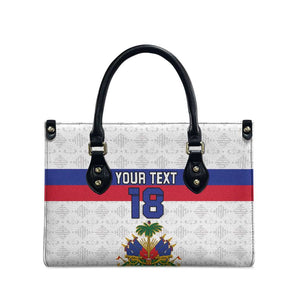Custom Afro Haiti Football Leather Bag Ekip Foutbol Ayiti