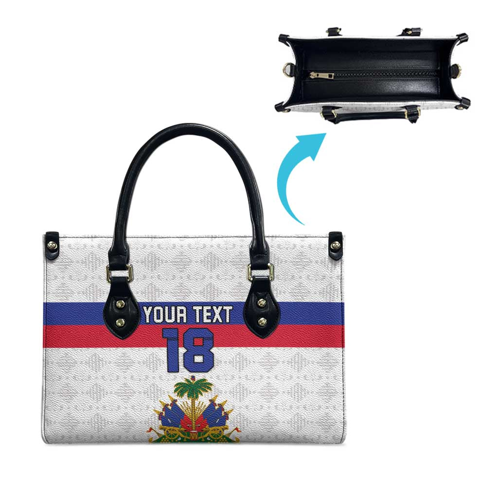 Custom Afro Haiti Football Leather Bag Ekip Foutbol Ayiti