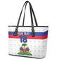 Custom Afro Haiti Football Leather Tote Bag Ekip Foutbol Ayiti - African Pride