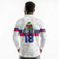 Custom Afro Haiti Football Long Sleeve Polo Shirt Ekip Foutbol Ayiti - African Pride