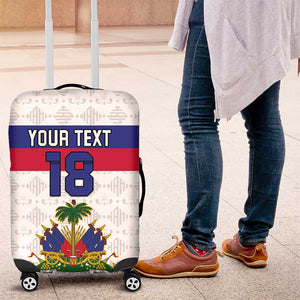 Custom Afro Haiti Football Luggage Cover Ekip Foutbol Ayiti - African Pride