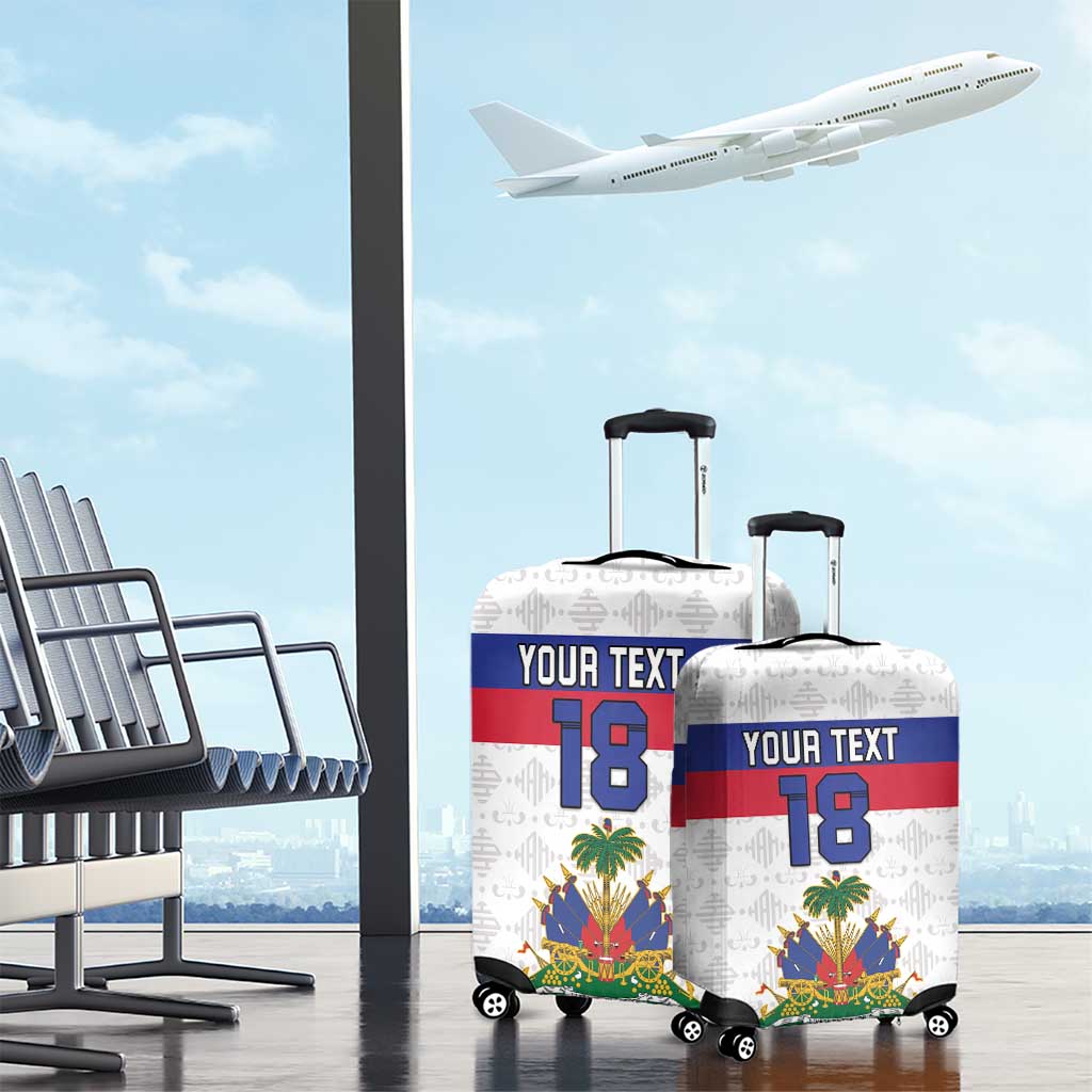 Custom Afro Haiti Football Luggage Cover Ekip Foutbol Ayiti - African Pride