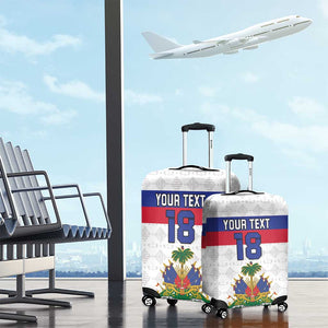 Custom Afro Haiti Football Luggage Cover Ekip Foutbol Ayiti - African Pride