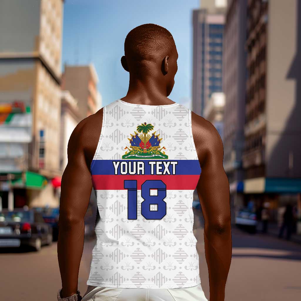 Custom Afro Haiti Football Men Tank Top Ekip Foutbol Ayiti - African Pride