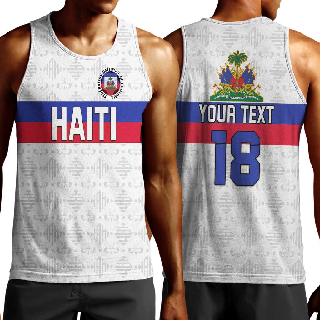Custom Afro Haiti Football Men Tank Top Ekip Foutbol Ayiti - African Pride