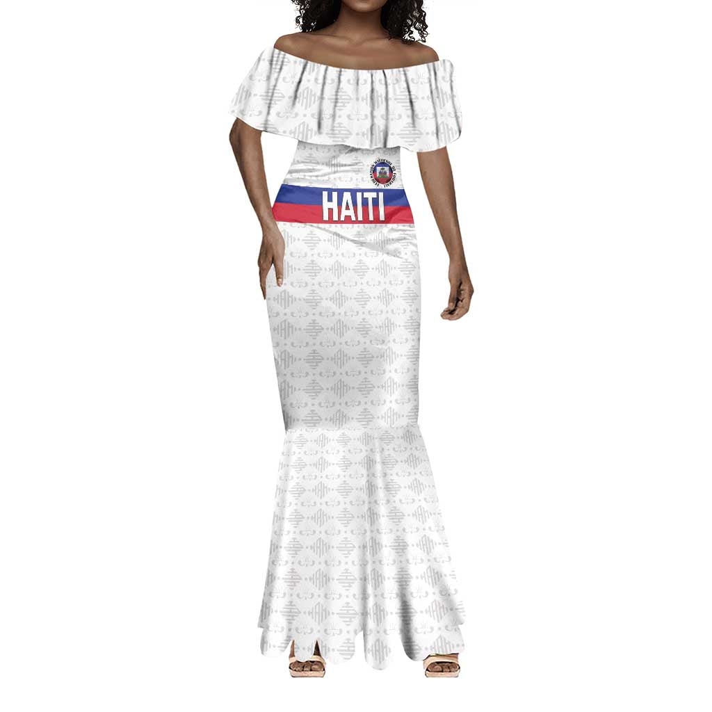 Custom Afro Haiti Football Mermaid Dress Ekip Foutbol Ayiti - African Pride
