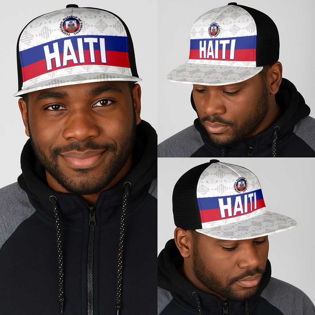Afro Haiti Football Mesh Trucker Cap Ekip foutbol Ayiti - African Pride