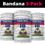 Custom Afro Haiti Football Neck Gaiter Ekip Foutbol Ayiti - African Pride