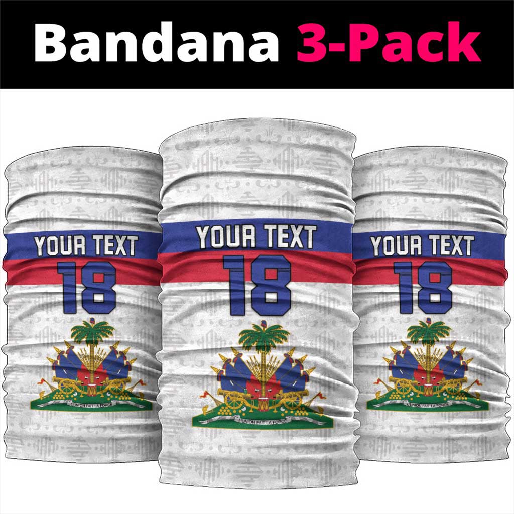 Custom Afro Haiti Football Neck Gaiter Ekip Foutbol Ayiti - African Pride