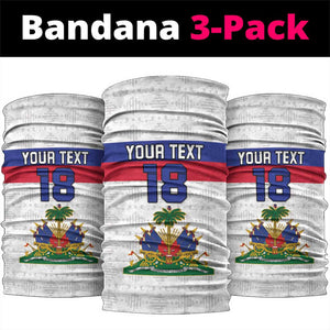 Custom Afro Haiti Football Neck Gaiter Ekip Foutbol Ayiti - African Pride