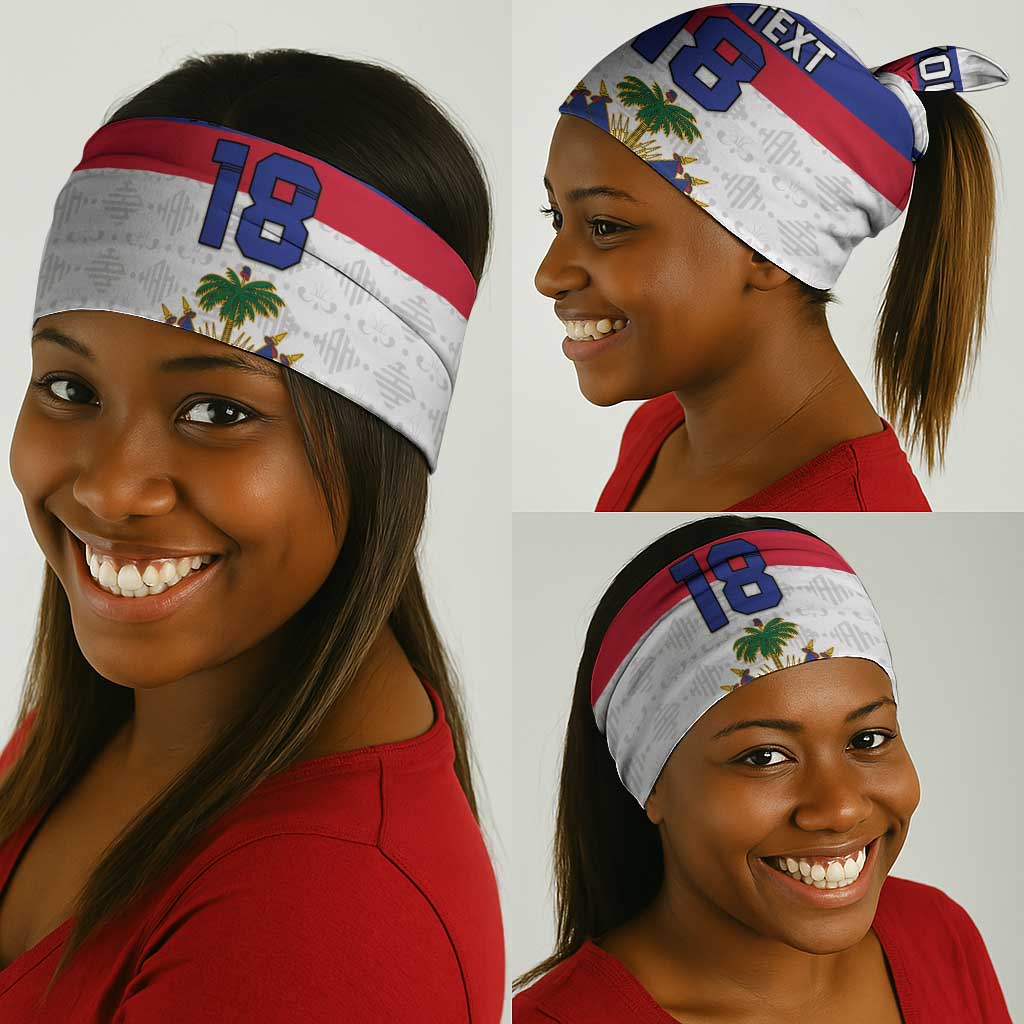 Custom Afro Haiti Football Neck Gaiter Ekip Foutbol Ayiti - African Pride