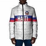 Custom Afro Haiti Football Padded Jacket Ekip Foutbol Ayiti